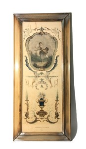 Mademoiselle De Charlois by Drouais 15x35 Framed Offset Lithograph Victorian Art
