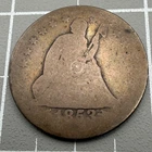 1853 (P) Seated Liberty Quarter 25¢ - Arrows & Rays - AG About Good