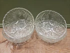 Anchor Hocking Medallion Clear 4.5 Fruit/Dessert Bowls- Set of 4