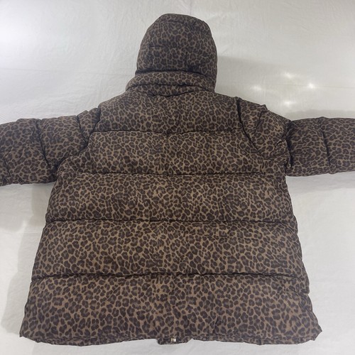 NEW NWT Michael Kors Women's L Puffer Jacket LEOPARD Hooded NICE - Picture 23 of 24