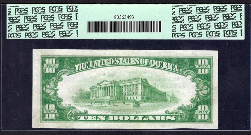 🇺🇸IL 1929 $10 TYPE-TWO ♚♚SPARTA, ILLINOIS♚♚ PCGS CH ABOUT NEW 58 BEST KNOWN!!! - Image 3 of 3