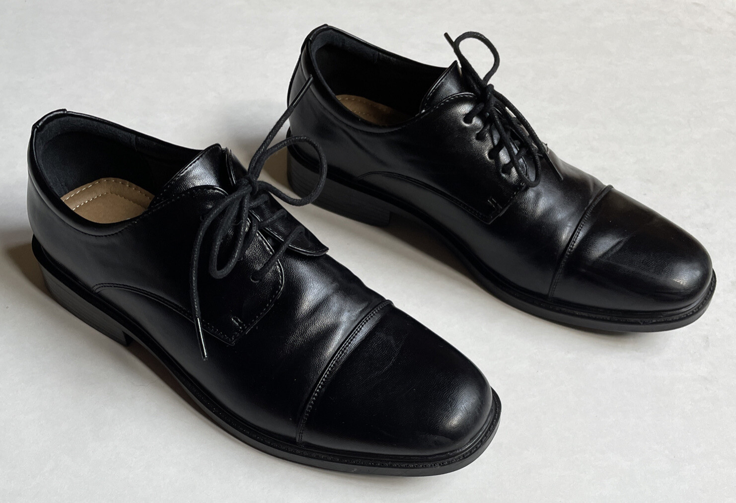 SAOLA Scarpe eleganti Oxford da uomo Croft And Barrow taglia 8 5 nere orthilite eco