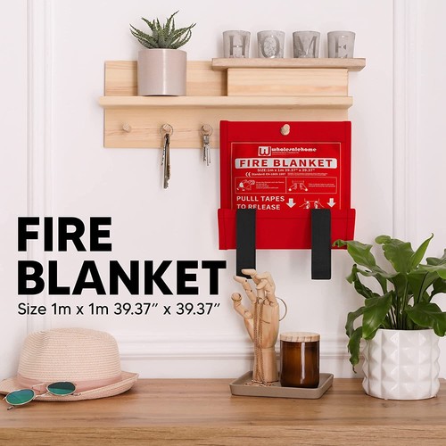 Fire Extinguisher Blanket - Heavy Duty Portable Fiberglass Emergency Blanket - Picture 2 of 7