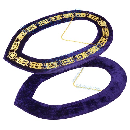 Juego de 12 Collares de Cadena Masonic Regalia Cryptic Mason Royal & Select Master - Imagen 2 de 7