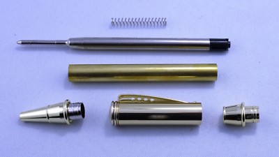 Kugelschreiber Editor Pen Bausatz Gold, Pen Blanks, Pen Kits, Drechselholz