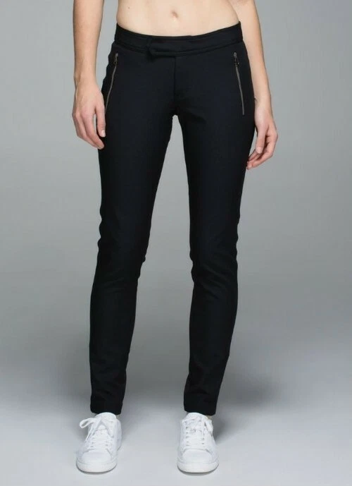 Lululemon Size 4 Better Together Pant Black Skinny Jeans Stretch Fabric