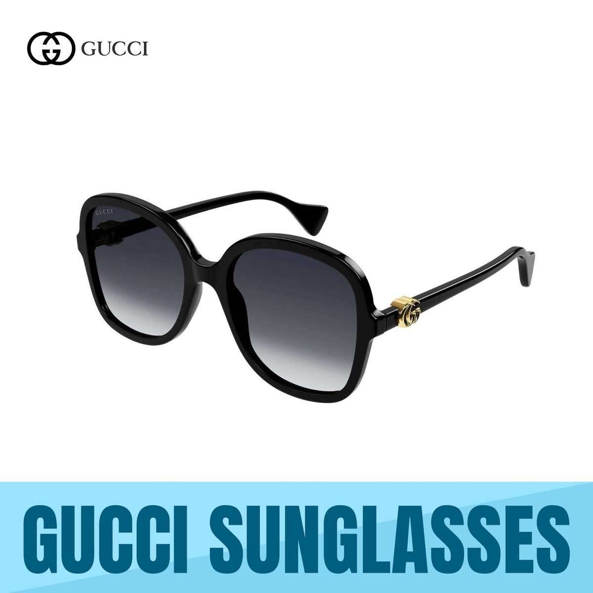 サングラス GUCCI Woman Sunglasses Black GG1178S 002 GUCCI GG1178S 002 BLACK FRAME-BLACK GREY LENS WOMEN'S