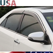 Fit for Toyota Camry 2012-17 Chrome Window Vent Visor Sun Rain Deflector Guard J
