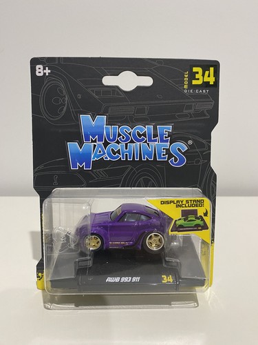 Muscle Machines Series 6 Porsche AWB 993 911 Purple 34 1:64 Scale New