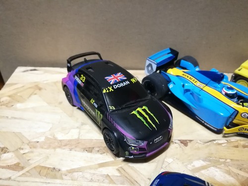 6x Carrera, Scx, Hotwheels 1/32, 1/43, 1/50 analogue slot cars + hood, pieces - Picture 2 of 13