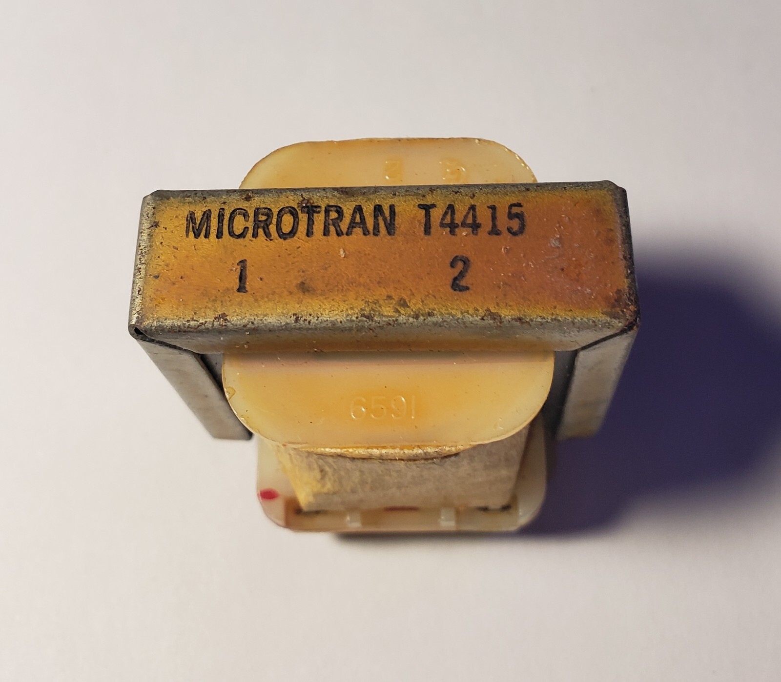 Pair of Microtran T4415 audio repeat coil 600:600 line Transformers