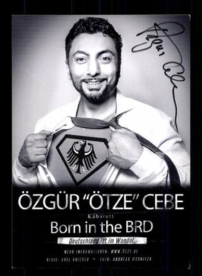 Özgür Cebe Autograph Card Original Signed # BC 106202