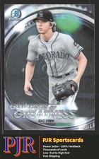 2020 Bowman Draft #GOG-ZV Zac Veen  Glimpses of Greatness Colorado Rockies