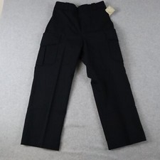 Flying Cross Pants Mens 30 Regular Cargo Uniform Workwear Super Crease Black NWT