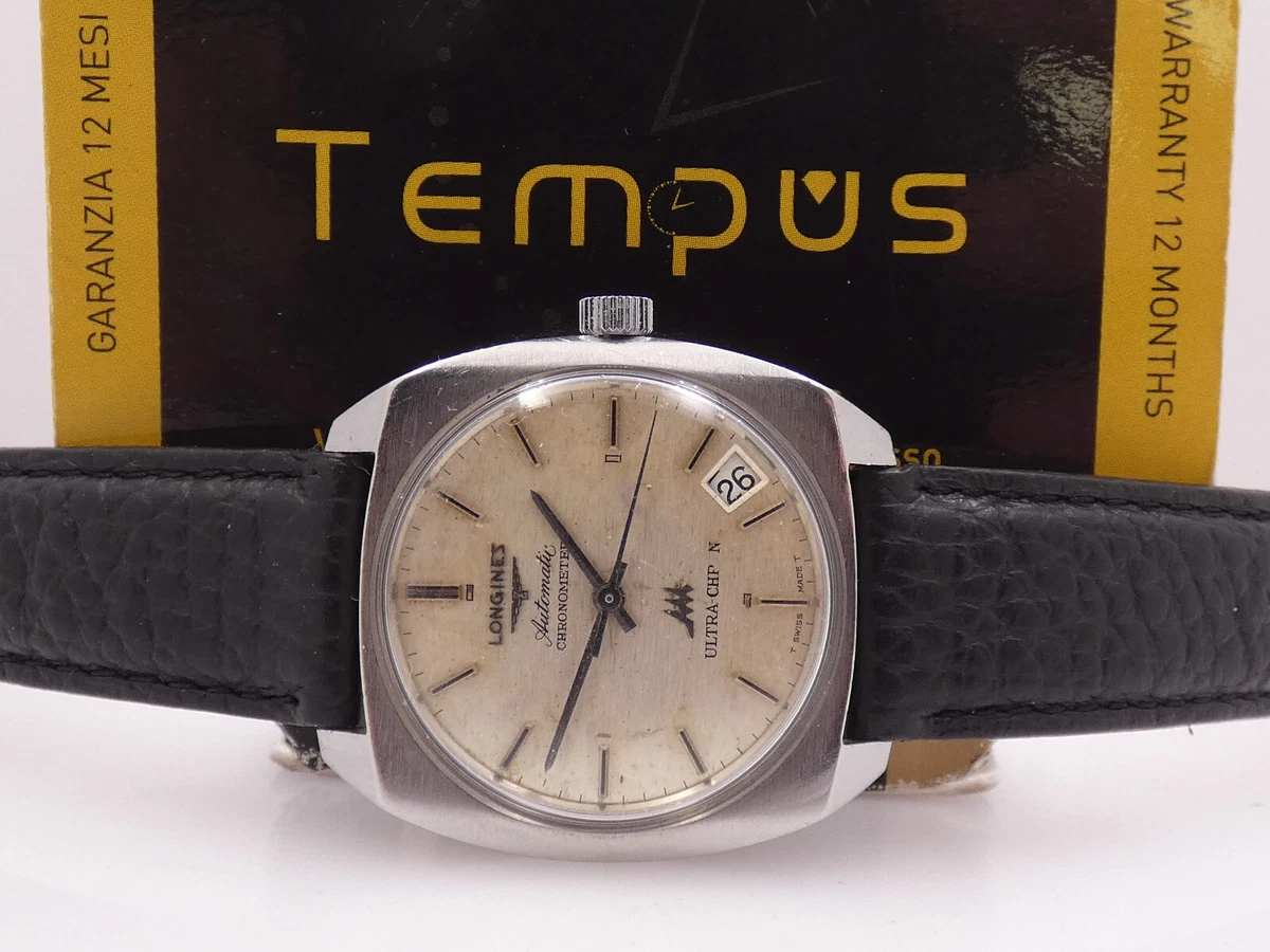 LONGINES ULTRA CHRON 8351 AUTOMATIC CHRONOMETER STEEL YEARS 70