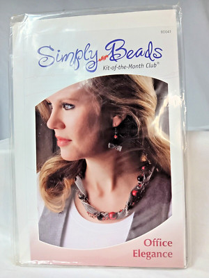 Simply Beads Office Elegance Kit-of-the-Month Club Jewelry Kit #BD041 New Xmas