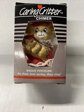Caring Critter Chimer Mama Bear Holding Baby Bear Bosque Porcelain Ornament