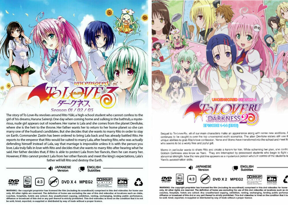 DVD To Love Ru Season 4 Darkness Vol 1-14 End + Special English Subtitle  ALL REG