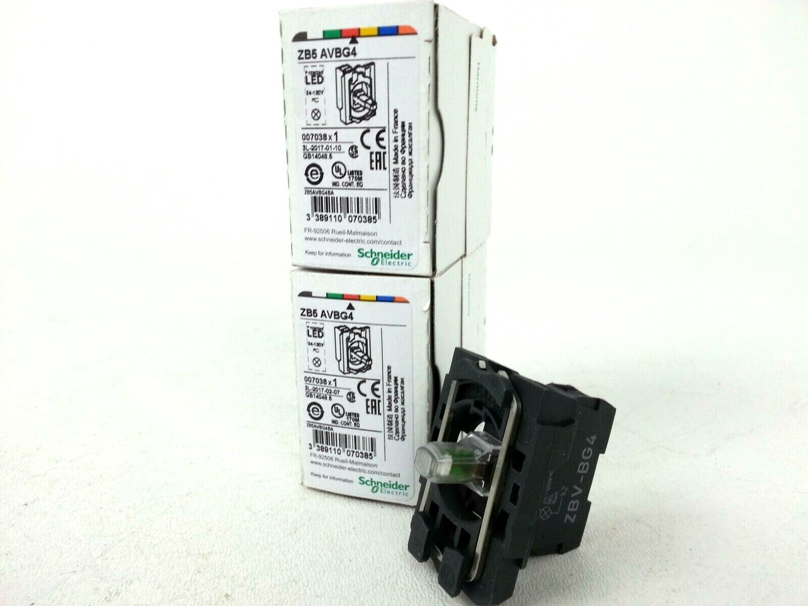 ZB5 AVBG4 Schneider Electric Red Light Block (LOT OF 2) *NEXT DAY OPTION*
