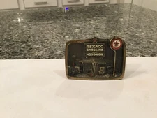 Vintage The Great American Buckle Co Texaco Gasoline & Motor Oil Belt Buckle