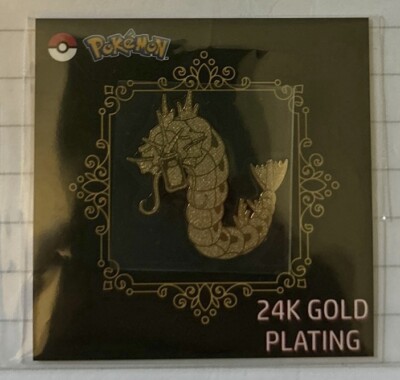 TCG Pokemon Gyarados 24k Plated Gold Sticker NM 