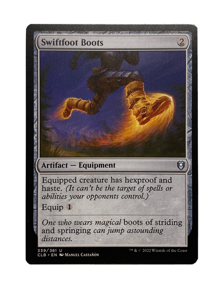 MTG Swiftfoot Boots 未開封パック SWIFTFOOT BOOTS CLB MTG COLORLESS ARTIFACT UNCOMMON NM | eBay