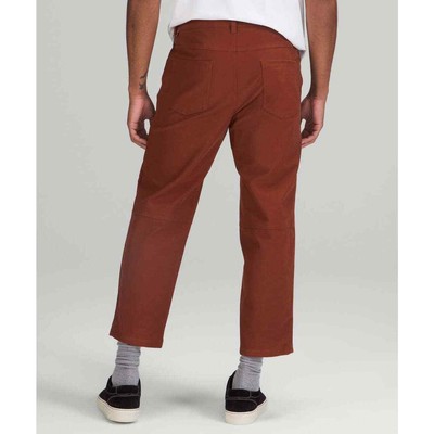 Lululemon ABC Relaxed-Fit Crop Pant Stretch Straight Legs Brown 