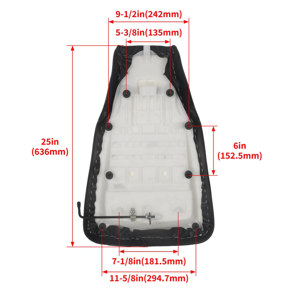 Asiento completo para Honda TRX 350 TRX350 FE FM TE TM Rancher 350 400 2004-2006 07 Foto 3 de 4