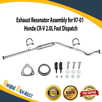 Exhaust Resonator Assembly for 1997-2001 Honda CR-V 2.0L Fast Dispatch Exact Fit