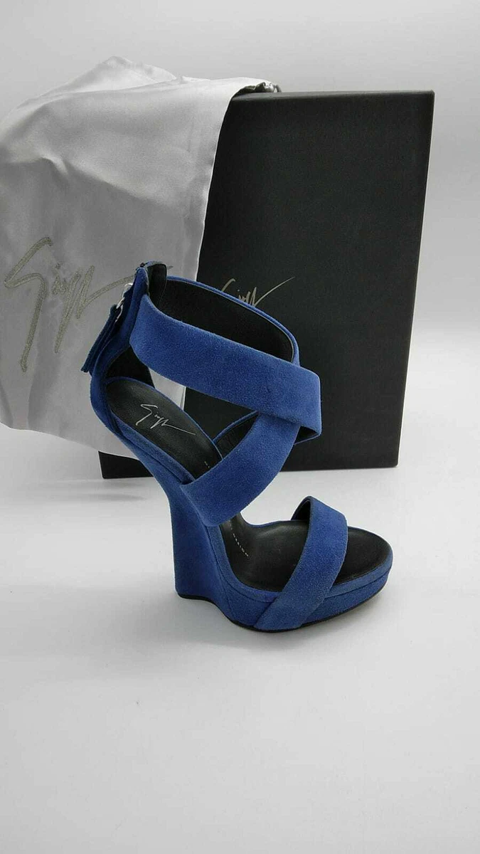 Giuseppe Zanotti Shoe Shoes Woman Heel 5 1/2in Blue Size 36 ZNT005LZ