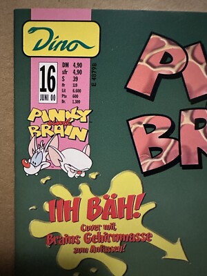 Pinky and the Brain #16 HTF Unique German embossed brain cover | eBay