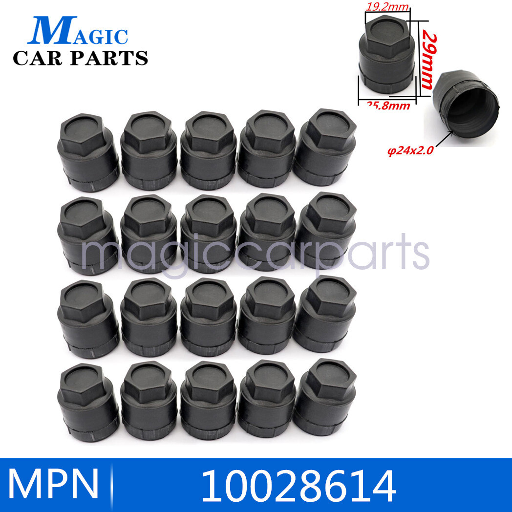 20PCS Black screw on wheel lug nut covers For 19821992 Camaro z28 IROC