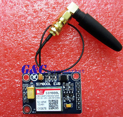2PCS SIM800L V2.2 5V Wireless GSM GPRS MODULE Quad-Band W/ Antenna Cable Cap NEW