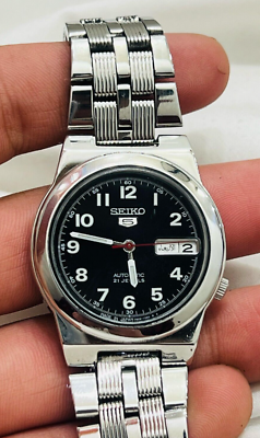 Seiko 5 時計 7s26 citizen furbo orient Seiko 5 Automatic 7S26 Black Dial Day-Date Rare Vintage