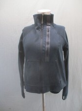 NIKE Size M Womens Cotton Blend Stand Collar Pocket Track Running Jacket 339