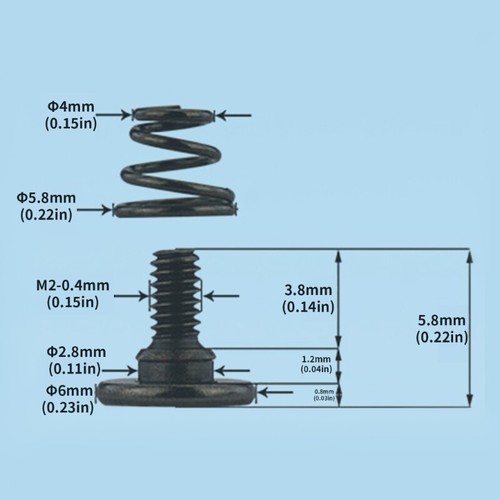 100Pieces Sturdy Carbon Steel Screws for GPU Heatsink and Computer Fan Mounting - Afbeelding 8 van 8