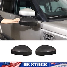 ABS Carbon Fiber Side View Mirror Add-on Cover Fits Land Rover LR4 2010-2023