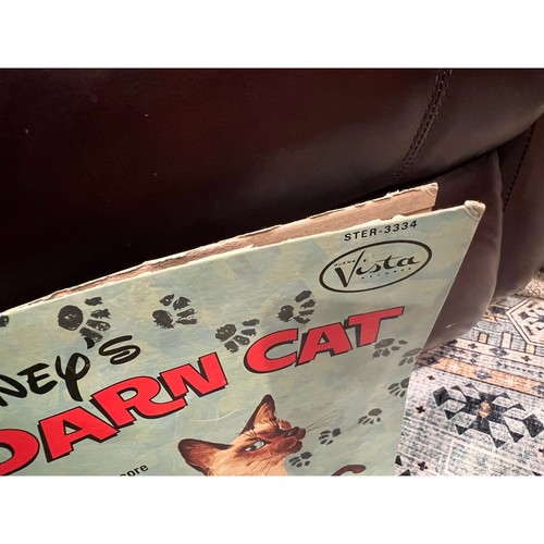 VTG Walt Disney's That Darn Cat Sound Track Vinyl LP 1965 Buena Vista Records - Foto 3 di 11