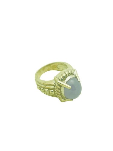 Judith Ripka Sterling Silver Purple Cabochon Oval Stone Ring Size 6 - A - Picture 3 of 5
