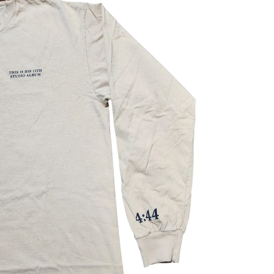 Authentic Jay-Z 4:44 Concert Tour Shirt L Beige Double Sided Graphic Hip Hop Rap - Image 4 of 4