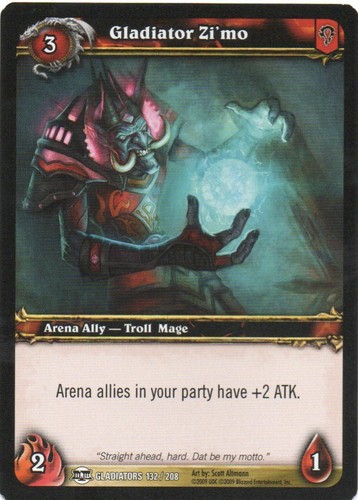 World Of Warcraft CCG BLOOD OF GLADIATORS 2009 Individual Trading Cards - Picture 102 of 148