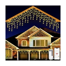 131ft Christmas Lights Outdoor, 1680 LED Waterproof 8 Modes String Light with...