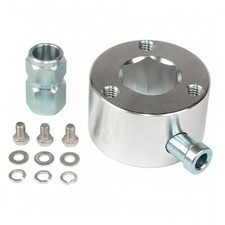 Steering Wheel Quick Hub Aluminum Release Disconnect Hub Adapter Kit Silver