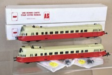 AS D004 D007 HO SNCF AUTORAIL CLASS XBD ABJ-3 RAILCAR LOCOMOTIVE 3510 SET on