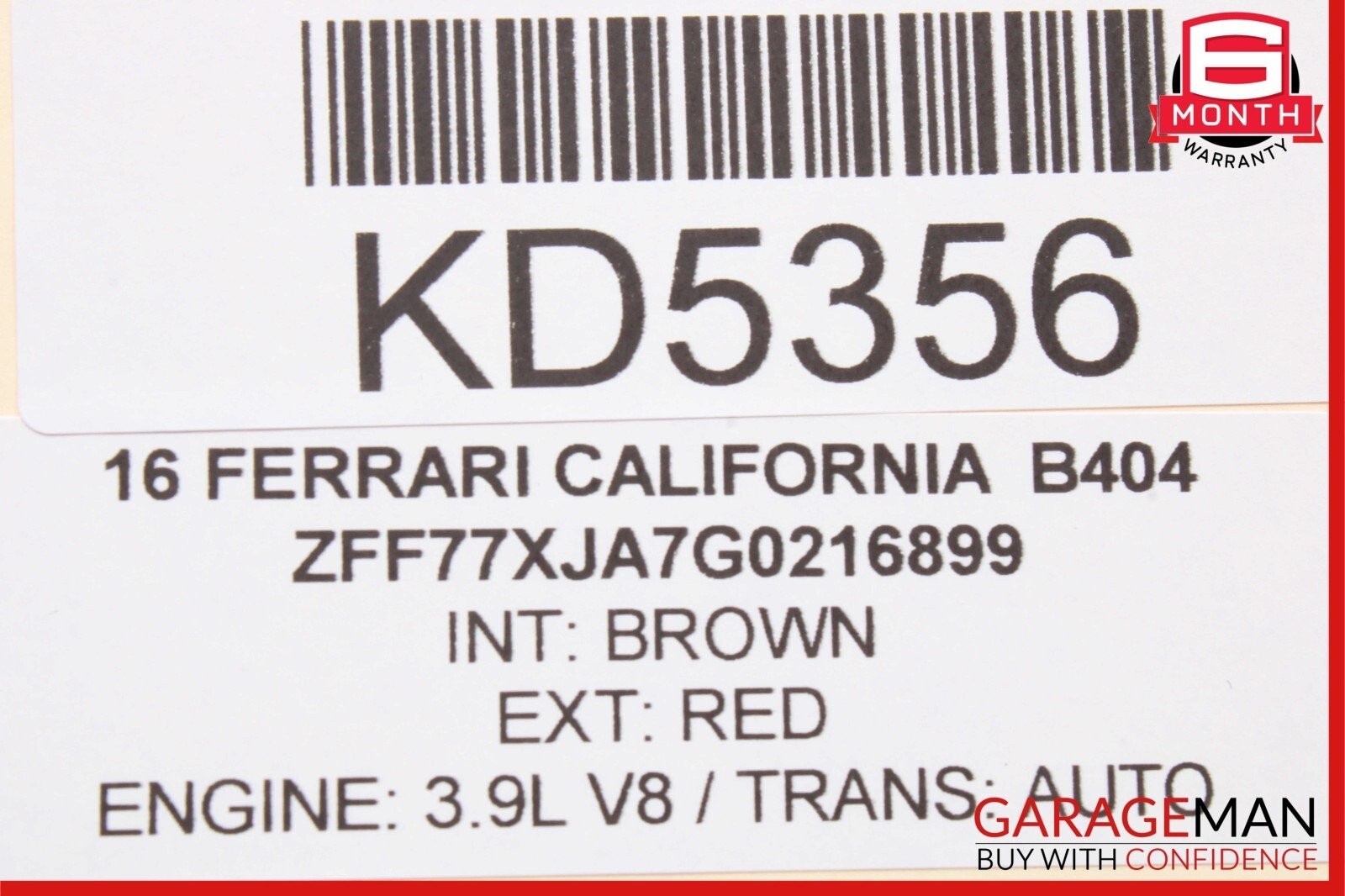 Ferrari California 2015-2018 Front Right Door panels Set P/N 086580500