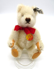 German Steiff Teddy Bear Creme Color Mohair 5 way Jointed Original tags 6" tall
