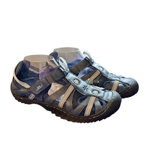 JBU by Jambu Women's 9 Casual Trail Sneaker Dark Demin Traction Terrain Water
