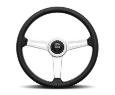 Momo Automotive Accessories RET36BK2S 360mm Retro Steering Wheel - Black
