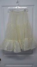 Vtg Off-White Crinoline Slip -Size Unknown - 25" long - Square Dance