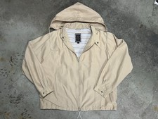 Vintage Christian Dior Monsieur Sport Tan Jacket Men  s Size 46R Full Zip W/ Hood